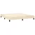 vidaXL Box spring postelja z vzmetnico krem 180x200 cm blago