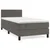 vidaXL Box spring postelja z vzmetnico temno siva 90x200 cm žamet
