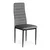 Northix Stoli z izoblikovanim naslonom - GREY VELVET - Set 4