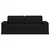 Sofa Crna 222 x 80 x 82 cm tkanina
