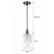 BRILAGI - LED luster na sajli RETRO GLASS 1xE27/60W/230V prečnik 14 cm crna/bela