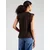 PIECES Bluza PCOLLINE temno rjava