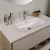 HANAH HOME Kupatilski ormarić sa umivaonikom i ogledalom (2 komada) Elegant Light Walnut