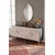 Hanah Home komoda Ilay 180, 180 cm, antracit / travertin / srebrna