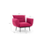 ATELIER DEL SOFA Fotelja Jax Solo Dark Red GR105