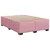Vidaxl Box spring postelja z vzmetnico roza 140x200 cm žamet
