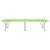 Sklopivi kamperski krevet 2 pcs Zelena 194 x 62,5 x 42,5 cm