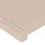 LED uzglavlje boja cappuccina 80 x 5 x 78/88 cm od umjetne kože