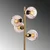 Opviq Podna lampa Benek-15-14543, 36x36x135 cm, IP20, Zlatno-roze boja