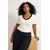 Trendyol Curve Ženska bluza Tbbss25Af00072, Krem