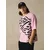 Bershka Majica roza/črna