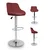 INLEA Barski stol 2 kosa BELLO – burgundy
