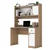 Hanah Home Radni sto i polica za knjige, Beli