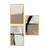 Wallity Set uramljenih MDF slika Myk3013-1, 3 dijela