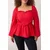 Trendyol Curve Ženska bluza Tbbaw26Af00051, Crvena