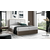 Boxspring postelja Wood 2 - 200x200 cm - temni hrast