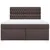Vidaxl Box spring postelja z vzmetnico temno rjava 180x200 cm blago