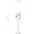 Opviq Spoljna zidna lampa BBO-68172-BSY, 50 cm, IP65, E27, Crna