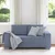 Vidaxl Dvosed moder 160x77x82 cm žametno blago