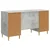 Stol Betonska siva 142,5 x 50 x 75 cm Konstruirano drvo