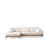 Atelier del Sofa Ugaona garnitura Eti Oak 98x78x170cm Bela