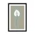 Plakat s paspartujem osamljen list - 40x60 silver