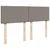 Vidaxl Box spring postelja z vzmetnico taupe 140x190 cm blago