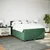 Vidaxl Box spring postelja z vzmetnico temno zelena 160x200 cm žamet