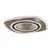 Rabalux Plafonjera Taneli2, 3D, LED, Sa daljinskim, 60W, 3000-6000K, 48x48cm, Crna