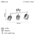 Opviq Luster Rayo-51-13, O10, 12cm, IP20 Srebrne boje