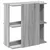 Regal za knjige s 3 razine siva boja hrasta 60x30x60 cm drveni