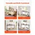 VEVOR Konsolna miza 180x20x80 cm rjava