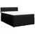 Vidaxl Box spring postelja z vzmetnico črna 140x200 cm blago