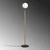 Aberto Design Podna lampa Tulip 13816 , 30 x 30 x 168 cm, 250 cm Kabl, E27, Zlatne boje