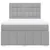 Vidaxl Box spring postelja z vzmetnico svetlo siva 140x200 cm blago
