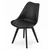 ModernHome Set od 4 trpezarijske stolice, Crni