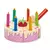 Drvena torta s jagodom Rainbow Birthday Cake Tender Leaf Toys 6 komada sa 6 svjećica