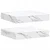 Polica na zidu Zidne 2 pcs Bijeli mramor 23 x 23,5 x 4 cm