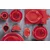 Deep plate, porcelain, 30cm, Seasons, Red - Porland