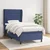 Vidaxl Box spring postelja z vzmetnico modra 90x190 cm blago