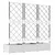 Vrtna saksija 3 pcs Bijeli 120 x 40 x 125,5 cm Plastika