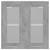 Viseći stakleni ormarić siva boja betona 60x31x60 cm od iverice