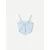 Bershka Top pastelno modra