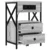 Noćni ormar 2 pcs Siva Sonoma 40 x 31 x 60 cm Konstruirano drvo