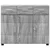 Kreveta s policom FLORIN Siva Sonoma 88,5 x 30,5 x 73 cm