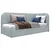 MID.YOU OBLAZINJENA POSTELJA 90 cm x 200 cm , les, tekstil, leseni material metino turkizna