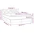 Vidaxl Box spring postelja z vzmetnico LED krem 140x200 cm blago