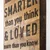 Wallity Zidna dekoracija Braver Stronger Smarter Loved, 30x3x58 cm, Smeđe boje