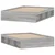 Vidaxl Posteljni okvir siva sonoma 135x190 cm
