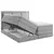 MID.YOU POSTELJA BOXSPRING 140 cm  x 200 cm , tekstil siva